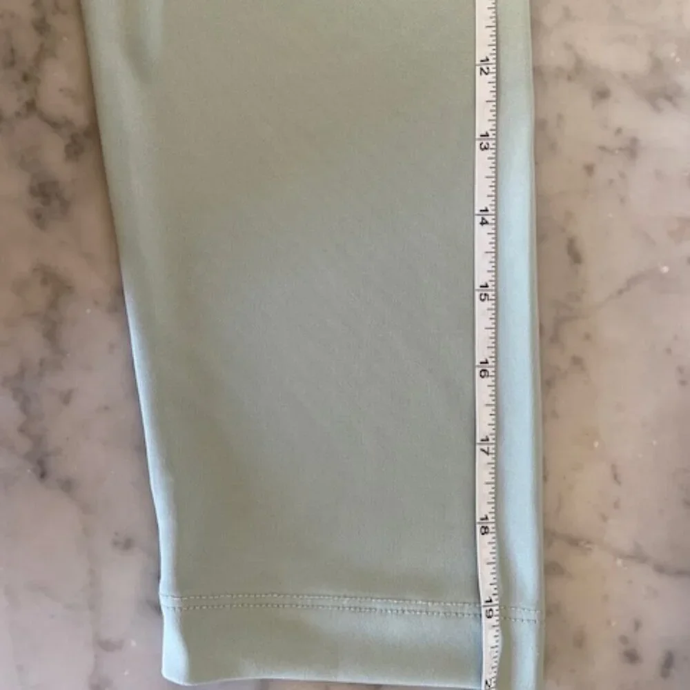 LAND'S END Sleep Shirt Nightgown Jersey Long Sleeve V Neck Green